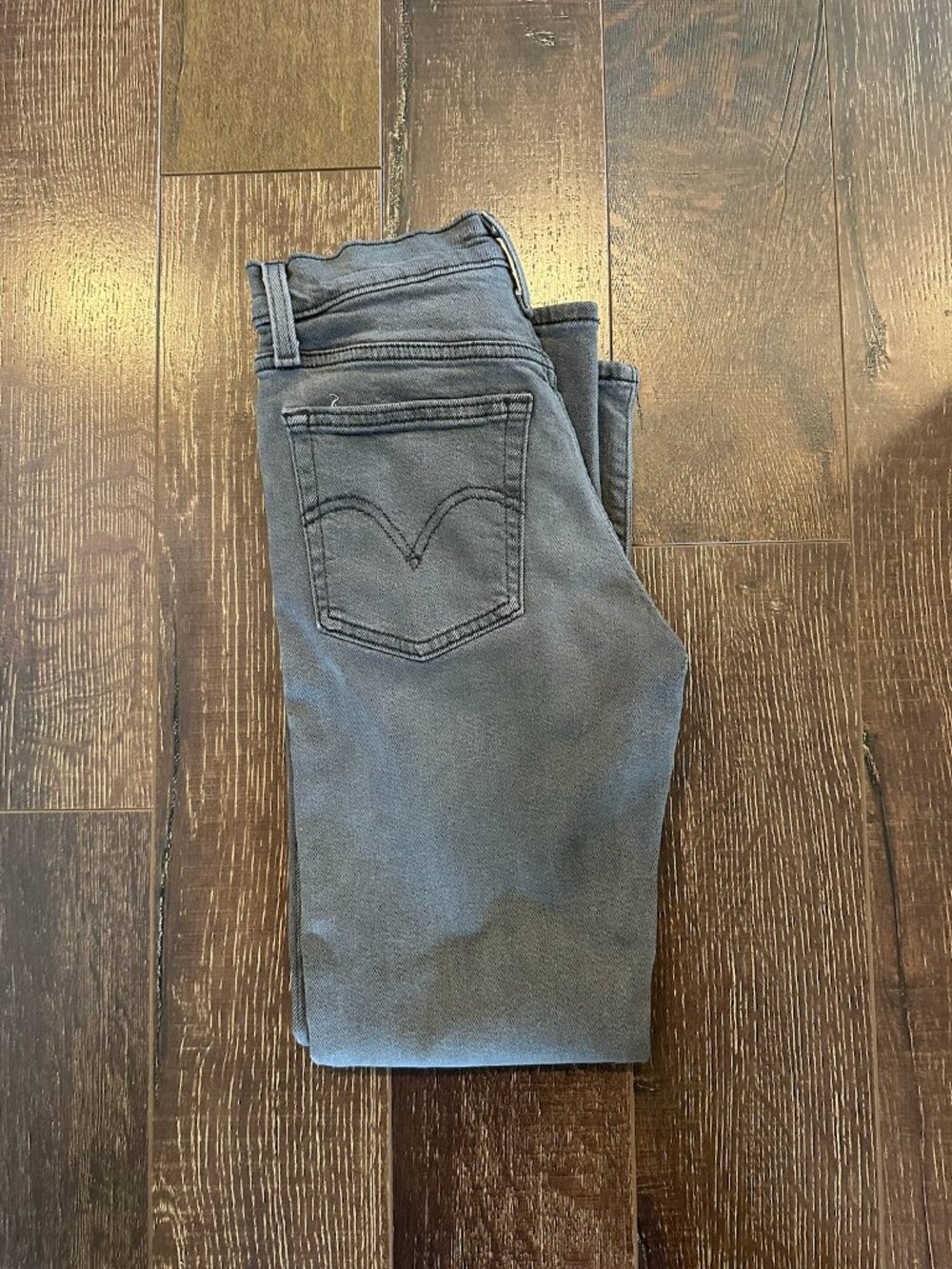 Levi's Wedgie Straight Ankle Women's Jeans - Gray Wash 25 x 28